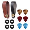 thumbnail image 1 of GOOHOCHY 1 juego de púas para ukelele, correas para clavijero de guitarra, hebillas antideslizantes para correa de guitarra (colores surtidos), 1 of 8