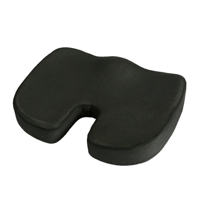 Cojín de asiento, cojines para sillas de oficina, cojín para asiento de coche, almohadilla antideslizante para silla de alivio de ciática y dolor de espalda, almohada de espuma viscoelástica