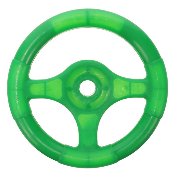 ColoMX Máquina de columpio para niños con volante de plástico, accesorios para coche mecedora para niños
