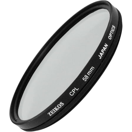 58mm Circular Polarizer Glass Filter