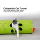 thumbnail image 2 of Túnel plegable para gatos, tubo para mascotas de juguete para ejercicio y entretenimiento, escondite para gatitos (verde), 2 of 5