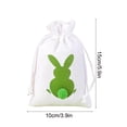 thumbnail image 3 of DefiDgd Easter Linen Bunny Goodie Bags with Drawstring,Reusable Easter Party Favors Bags for Candy Gift Treat Storage Holiday Celebrations(Green), 3 of 6
