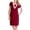 Wine, variant on Gyujnb Contrast Lace Trim V Neck Maternity Nursing Pajama Dress Soft Lightweight Knit Short Sleeve Double Layer Hidden Feeding Loose A Line Midi Nightgown,S