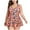 Orange, variant on asdoklhq Plus Size Swimsuit for Women,Print Swimsuit Dress Set Two Piece Suit