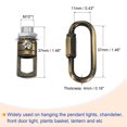 thumbnail image 3 of Uxcell 80" Long Hook Rings Connectors Pendant Light Fixture Chain Bronze 1 Set, 3 of 5