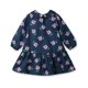 thumbnail image 2 of Vestido Beebay con cuello con volantes y estampado floral azul marino, 3 años, 2 of 5