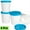 Blue, variant on Every Moment Counts 4-Pack Freezer-Safe Stackable Food Containers with Airtight Lids, BPA-Free Silicone, Dishwasher-Safe Storage for Ice Cream, Meal Prep, Leftovers, Snacks & Pantry Organizing (Blue)