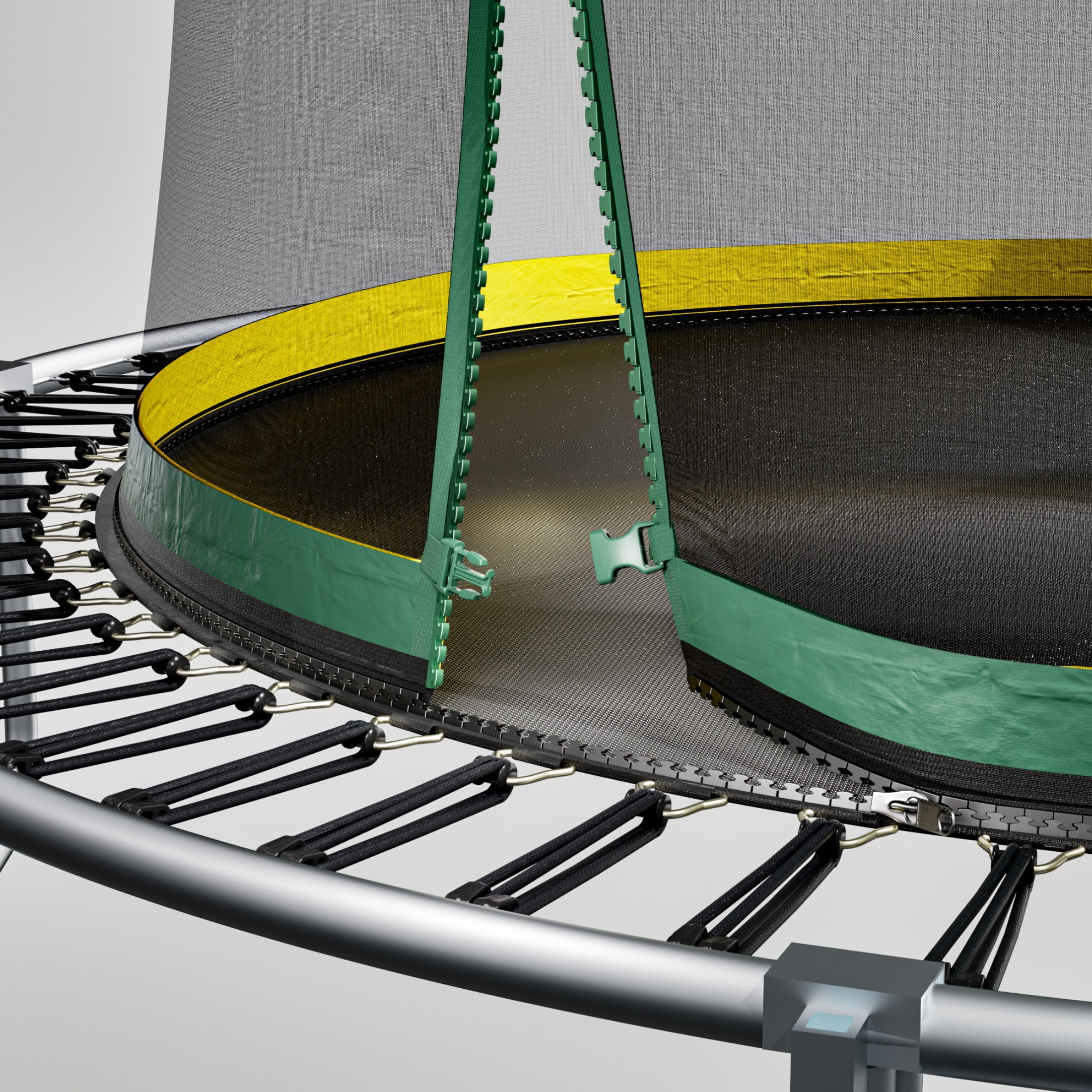 6FT Springfree Toddler Trampoline, SHINPT Outdoor Trampolinewith No-gap Design, Trampoline for Kids with 3 W-shape Legs, Recreational Trampoline with Net, Kids Indoor Bounce House for Best Gift