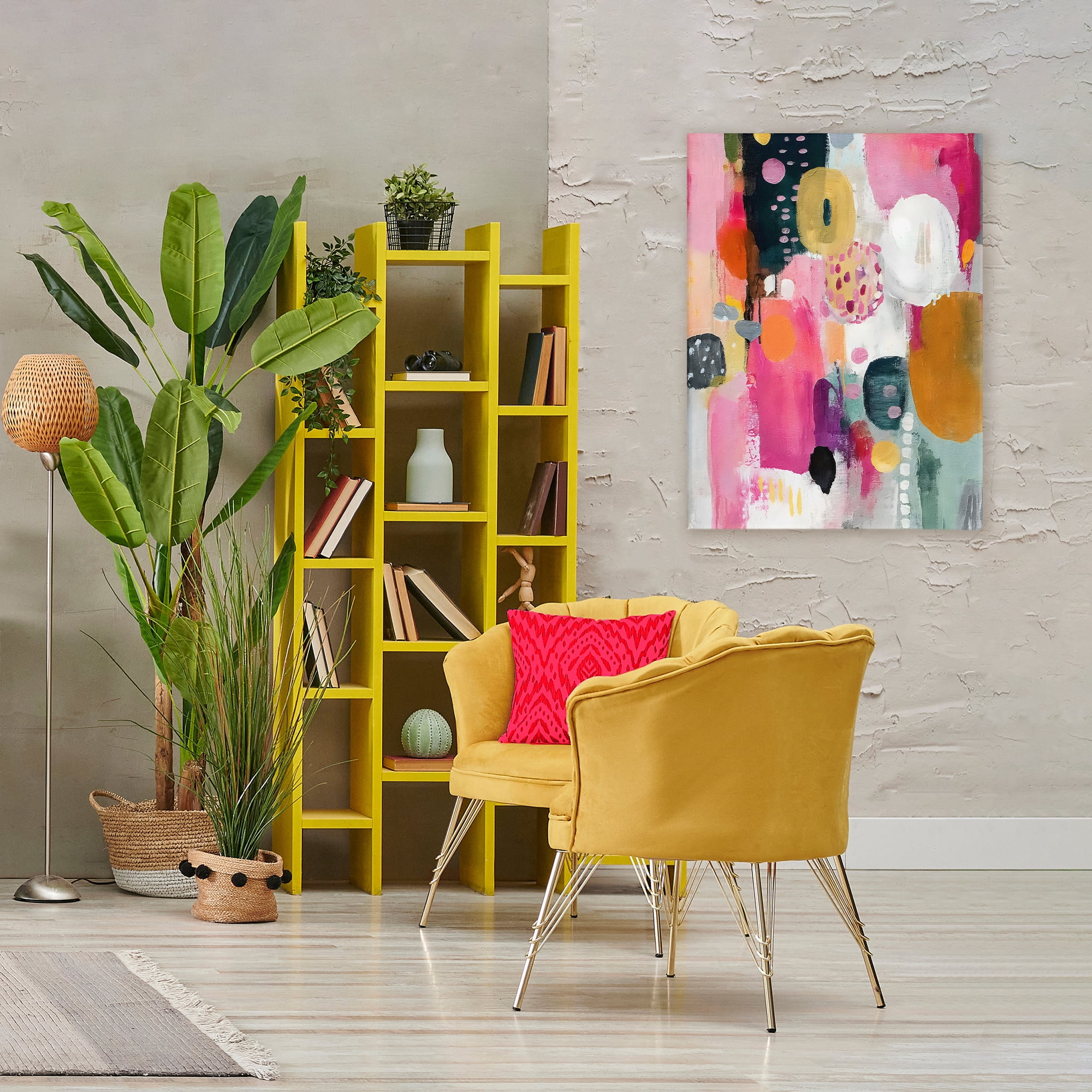 Stupell Industries Abstract Blooms Cascade Canvas Wall Art, design by Riley B