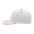 thumbnail image 3 of Sandwich Visor Baseball Caps, Wht/Red, 3 of 4