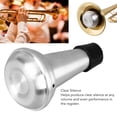 thumbnail image 3 of Trumpet Mute Trumpet Accessory Trumpet Mute  Mini Size Aluminum Trumpet Practice Mute With Rubber Edge Guard, 3 of 8