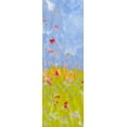 thumbnail image 2 of Ludwig, Alicia 11x24 White Modern Wood Framed Museum Art Print Titled - Raining Blossoms I, 2 of 4