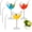 3 PCS, variant on Bird Shaped Wine Glass, 5oz with Straw, Crystal Cocktail Cup for Champagne Parties