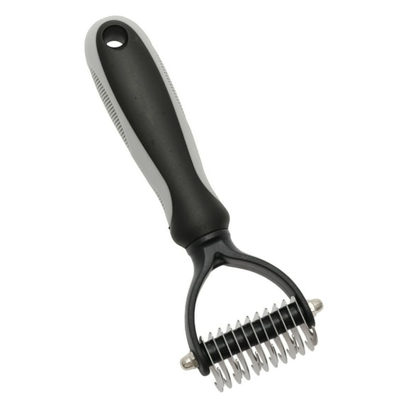 Unique Bargains Pets Grooming Supplies Professional Undercoat Rake Shedding Control for Dogs and Cats 6.69"x2.76" Gray