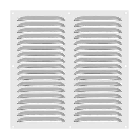 Uxcell 16 x 16 Inch Stainless Steel Vent Cover, Screen Air Grille HVAC Louvered Grill, Silver Tone