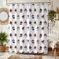 thumbnail image 2 of Halloween Shower Curtain, Cartoon Ghost Polyester Fabric Bathroom Decor Curtain, Machine Washable Waterproof, Halloween Holiday Gift for Women Men, 72 x 72 Inches, 2 of 7