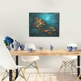 thumbnail image 5 of Logiee Elegant Butterfly And Flowers Print Canvas Wall Art ,Art Poster,Canvas Decorative Picture,Decor Wall Pictures for Living Room Bedroom Bathroom,Ready to Hang, 5 of 6