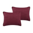 thumbnail image 6 of VCNY Home Hexa 3-Piece Burgundy Geometric Polyester Quilt Set, King, 6 of 6