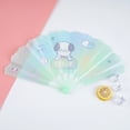 thumbnail image 3 of Homerr Folding Fan 2Pcs Cartoon Pattern Cool Student Children Summer Fine Workmanship Portable Folding Birthday Gift Folding Fan, 3 of 7