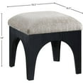 thumbnail image 5 of Meridina Furniture Lawson Grey Chenille Fabric Upholstered Ottoman, 5 of 7