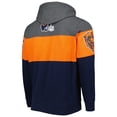 thumbnail image 3 of Men's Starter Navy/Heather Charcoal Chicago Bears Extreme Pullover Hoodie, 3 of 4
