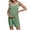 Pea green, variant on Maternity Women Solid Color Sleeveless Overalls Casual Loose Jumpsuit Shorts