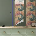 thumbnail image 5 of Ambesonne, Ethnic Boho Peel & Stick Wallpaper for Home, Tropical Leafy Palms, 13"x36", Burnt Sienna and Dark Teal, 5 of 5