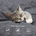 thumbnail image 5 of Martex Easy Living 4-Piece Queen Microfiber Sheet Set | Brushed Soft Easy Care | Blue Crosshatch, 5 of 9