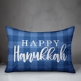 thumbnail image 2 of Creative Products Happy Hanukkah Buffalo Check 14x20 Spun Poly Pillow, 2 of 2