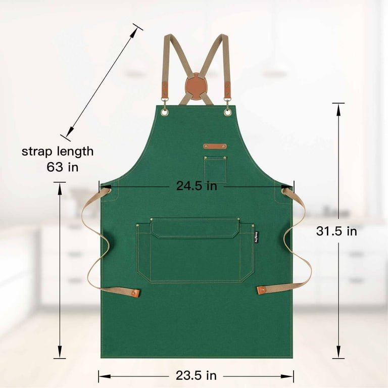 Magimate Chef Work Apron, Adjustable Strap, Large Pocket