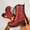 Red, variant on Women Sparkly Glitter Combat Boots, Lace Up Front Chunky Platform Heel Ankle Boots, Side Zipper Glitter Boots