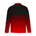 thumbnail image 3 of zanvin Hauts Polos pour Hommes à Manches Longues Décontractés, Col à Fermeture à Glissière, Légers, Rouge, P, 3 of 4