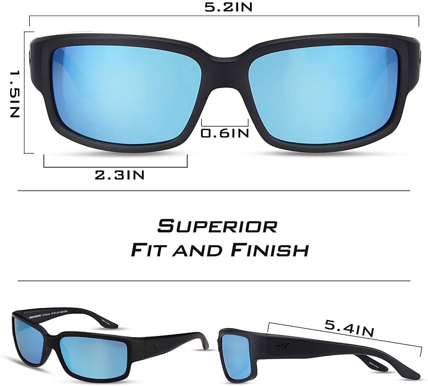 KastKing Skidaway Polarized Sport Sunglasses, UV Protection for Fishing & Driving