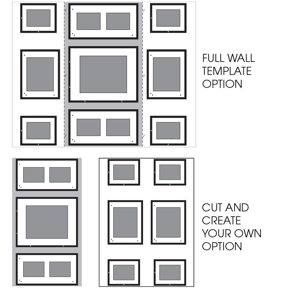 Gallery Perfect 9 Piece Black Photo Frame Gallery Wall Kit with