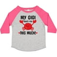 thumbnail image 3 of Inktastic My Gigi Loves Me Grandkids Boys or Girls Toddler T-Shirt, 3 of 5
