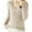 Khaki, variant on Annhoo Womens Undershirts Fall Winter V Neck Long Sleeve Plush Bottomings Comfy Solid Color Pullover Shirts