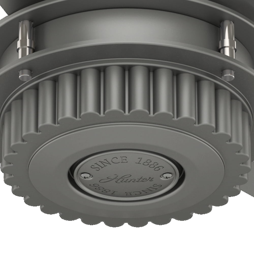 Hunter 54 Chronicle Matte Silver Ceiling Fan With Wall Control