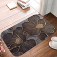 thumbnail image 5 of 1pc Floral Pattern Absorbent Non-Slip Bathroom Thickened Flannel Rug Decor,Soft,Quick Drying,Suitable For Indoor/outdoor Use,Bathrooms,Bedrooms,Kitchens,Terrace,Laundry Rooms,16"x24", 5 of 9
