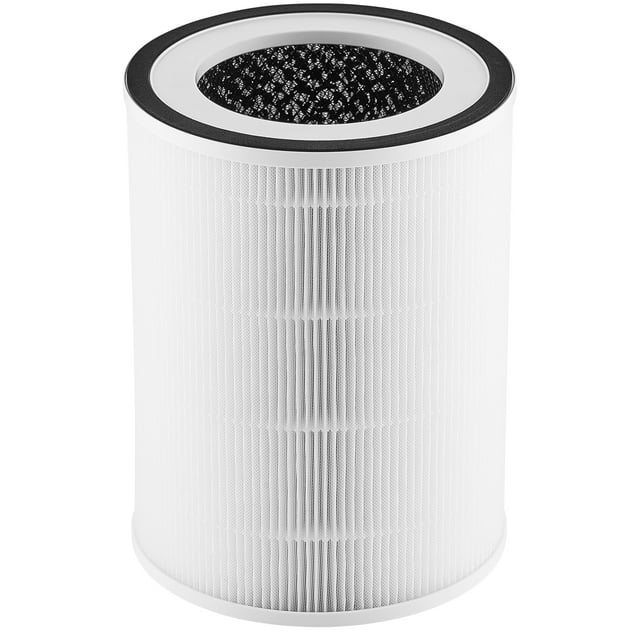 VEVOR Air Purifier Replacement Filter, H11, 2-in-1 Compact & Lightweight Replacement Filter with PET Pre-Filter, Easy-to-Grab Purifier Filter with Non-Woven Fabric, Fit for Cylindrical Purifier