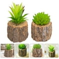 thumbnail image 3 of 2 Pcs Mini Bonsaïs en Pot Simulation Plante Artificielle Décor, 3 of 8