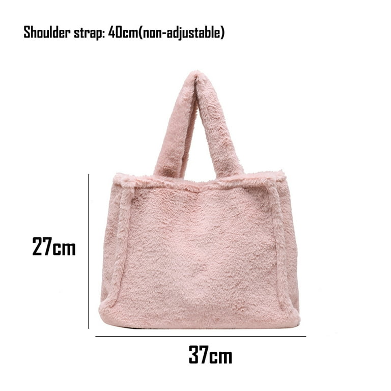 Handbag Soft Plush Large Women, Fashion Handbags Winter