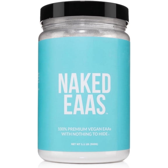 Naked Eaas Amino Acids Powder - 50 Servings - Vegan Unflavored Essential Amino Acids 500 Grams - Instantized All Natural Eaa Powder Supplement