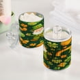 thumbnail image 5 of WOBOGO St Patricks Pattern with Leprechaun and Shamrock Transparent Plastic Jar 2pcs Cotton Swabs Balls Pads Floss Stick Dispenser Bathroom Vanity Storage Organizer, 5 of 7