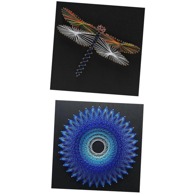 2 Juegos de Pintura de Animales perfecl Manualidades String Art Craft para niños