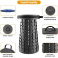 thumbnail image 6 of ANHXN Upgraded Collapsible Stool, Heavy Duty Portable Folding Stool , Retractable Telescoping Foldable Seat for Camping Fishing Hiking Travel BBQ, 6 of 14