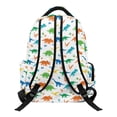 thumbnail image 2 of Psesaysky Cute Dinosaur Print Bookbag with Padded Straps, Adjustable Straps Durable 17 Inch School Bag for Back to School Elementary School, 2 of 9