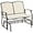 Beige, variant on CRXX Outdoor Glider 2-Person Outdoor Glider Bench, Patio Chair, Rocking Patio Chairs Outdoor Loveseat for Backyard, Poolside, Garden,Porch, Heavy Duty Steel Frame, Beige