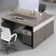 thumbnail image 3 of Drawers Corner Office Desk Storage Standing Conference Setup Computer Desks Supplies Executive Mesa De Escritorio Furnitures My Lux Decor Round, 3 of 28