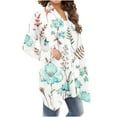 thumbnail image 1 of Cardigan pour Filles Cardigan pour Femmes à la Mode à Manches Longues Cardigan Imprimé Floral Veste Haut Cardigans d'Été pour Femmes Léger en Liquidation, 1 of 6