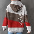 thumbnail image 6 of EINCcm Waffle Plain Casual Hoodie Sweatshirt with Kangaroo Pocket Fall Winter Tops for Women Fashion Hooded Outfits, 6 of 6